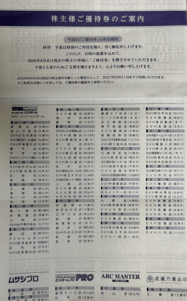 【画像：株主様ご優待券のご案内（店舗一覧）（arclands-20261019-06.jpg）】